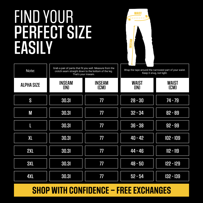 Every Size, Measured Inch-Perfect.