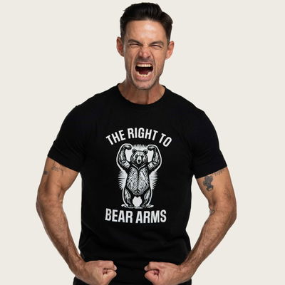 BEAR ARMS Patriotic T-Shirt Black