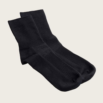 Bamboo Crew Socks Black