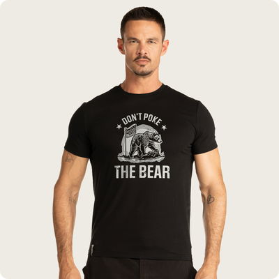 DON'T POKE ME Patriotic T-Shirt Black