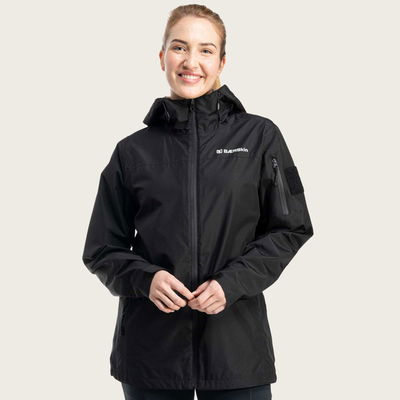 Heavy-Storm Waterproof Rain Jacket 2.0 Women Stealth Black