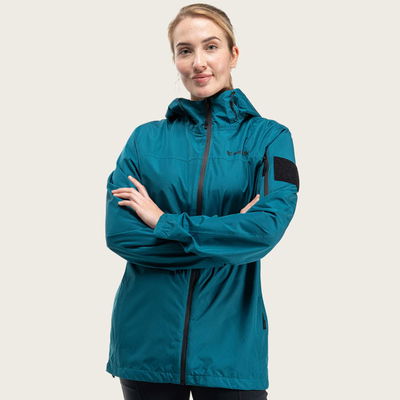 Heavy-Storm Waterproof Rain Jacket 2.0 Women Ocean Teal