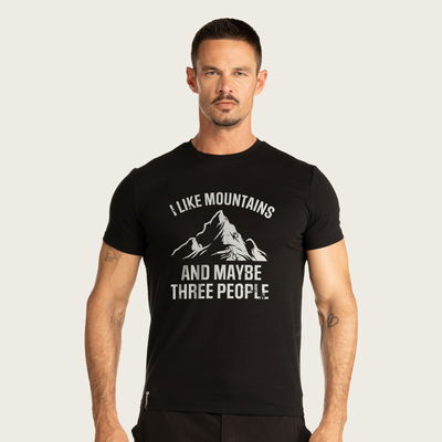 I LIKE MOUNTAINS T-Shirt Black