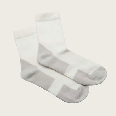 Merino Crew Sport Socks White