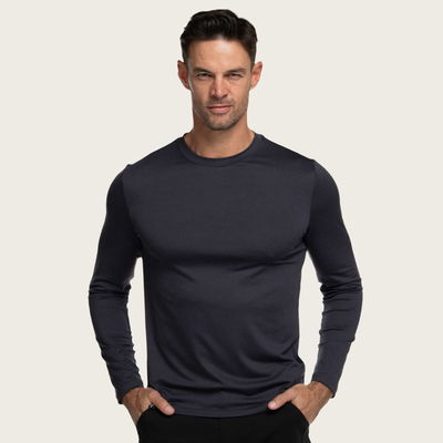Moisture Wicking Long Sleeves T-Shirt Black