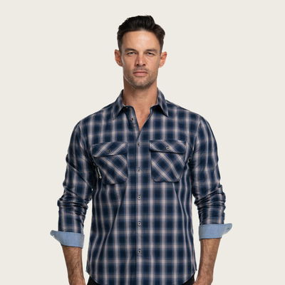 Plaid Hiking Shirt Blue