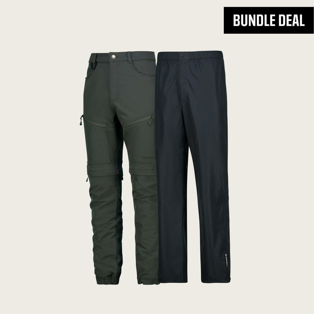 BÆRSkin Zip Off Pant + Waterproof Rain Pants