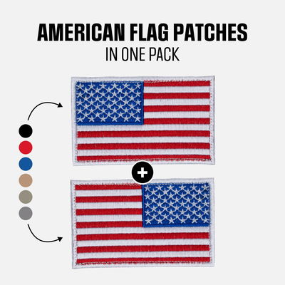 American Flag Velcro Patch (Regular & Reverse)