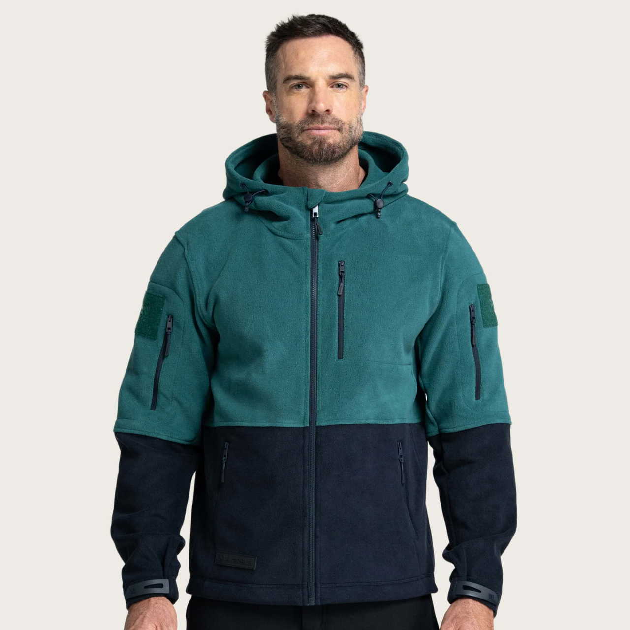 BÆRSkin Tactical Hoodie Bottle Green & Navy