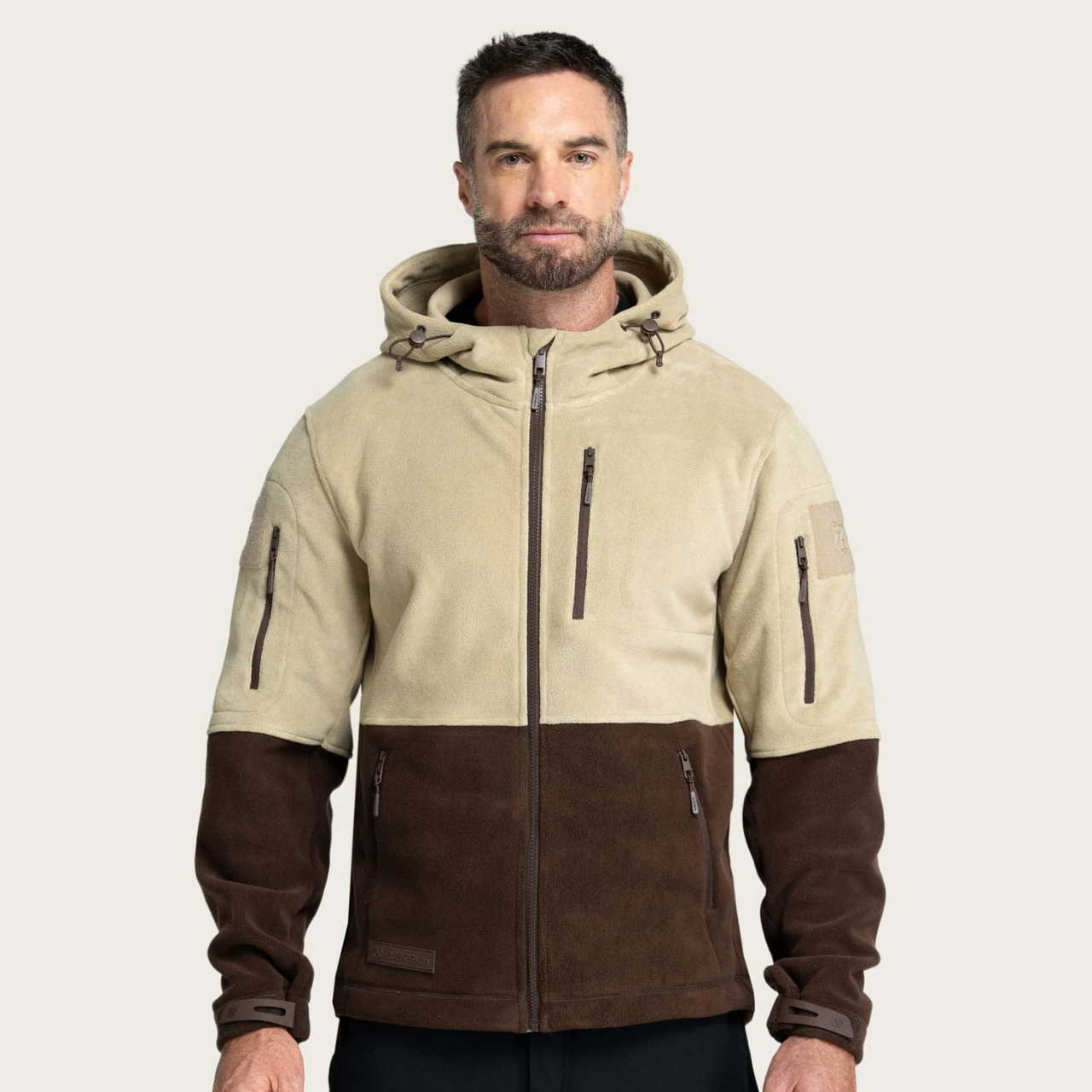 BÆRSkin Tactical Hoodie Grizzly Brown & Stone