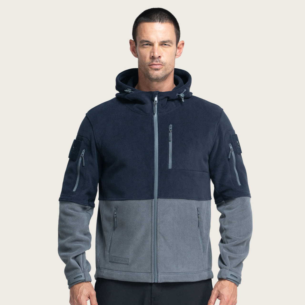 BÆRSkin Tactical Hoodie Navy & Grey