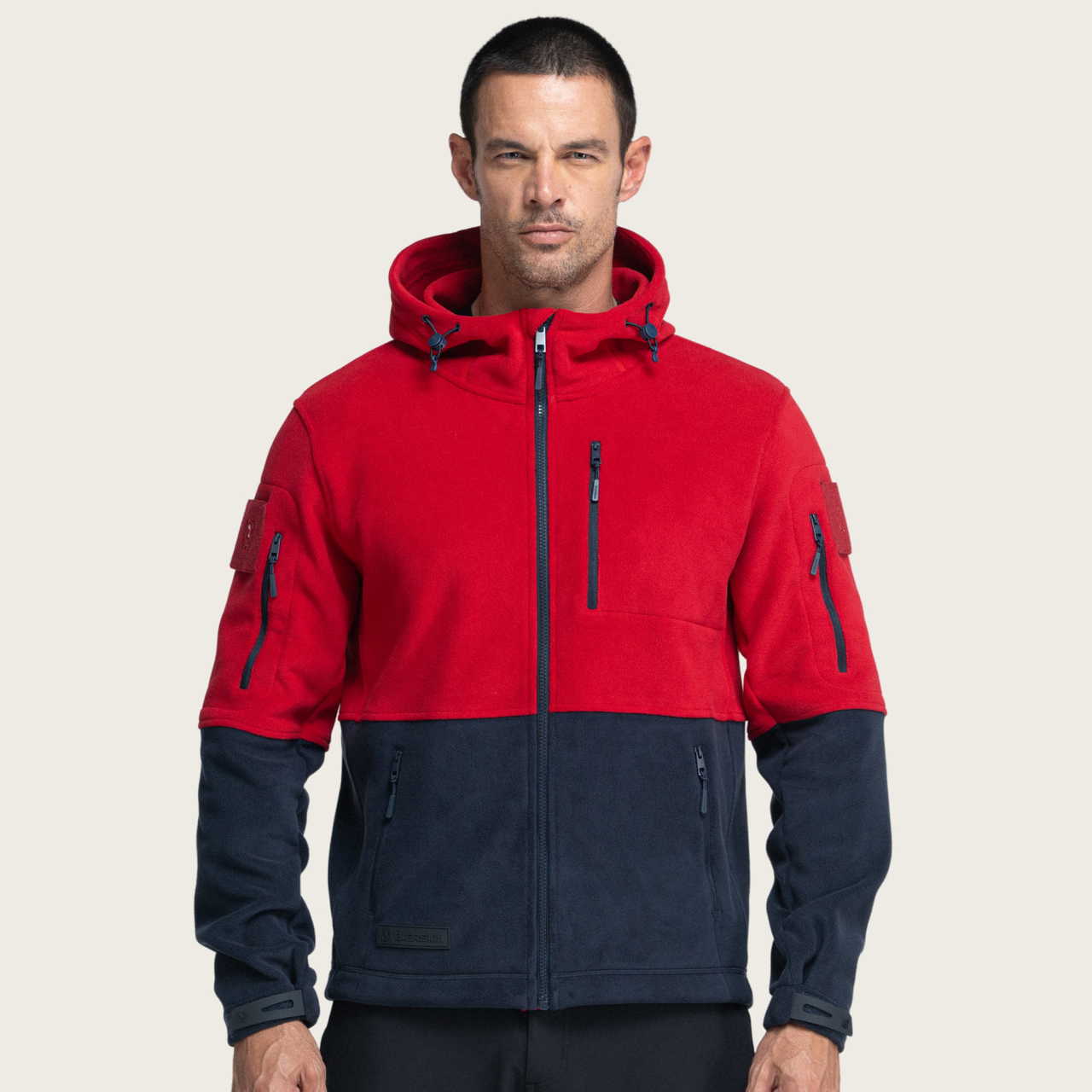 BÆRSkin Tactical Hoodie Red & Navy