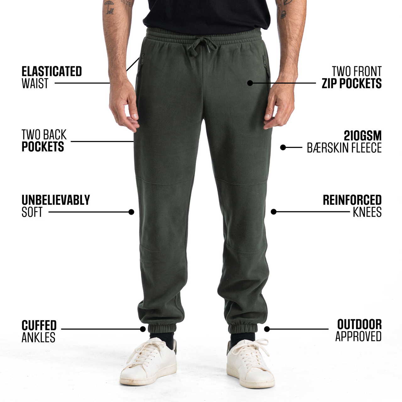 The Ultimate Indoor / Outdoor Sweatpants Keep You Warm n' Toasty as a Bear in Hibernation. 
