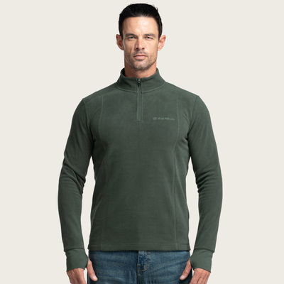 BÆRSkin 210gsm Quarter Zip Fleece Pullover Dark Green