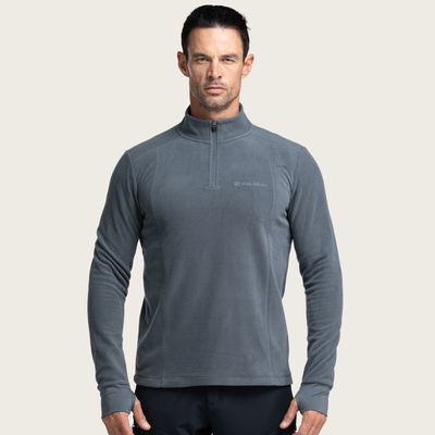 BÆRSkin 210gsm Quarter Zip Fleece Pullover Grey