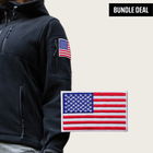 BÆRSkin Tactical Hoodie 4.0 Women + American Flag Velcro Patch (2 Pack)