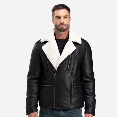 Men's Shearling Bomber Jacket