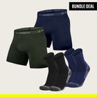 Boxers (2 Pack) + Merino Socks (2 Pack)