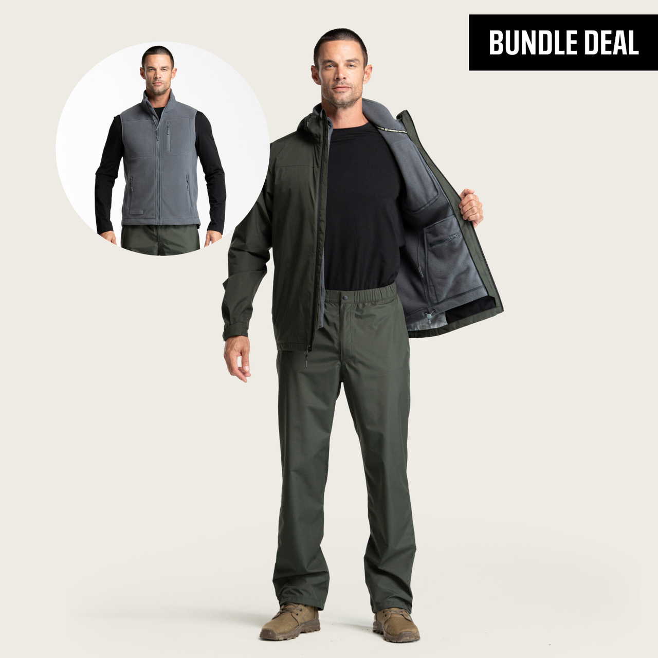 BÆRSkin 3-in-1 Suit (3-in-1 Vest + Rain Pants)