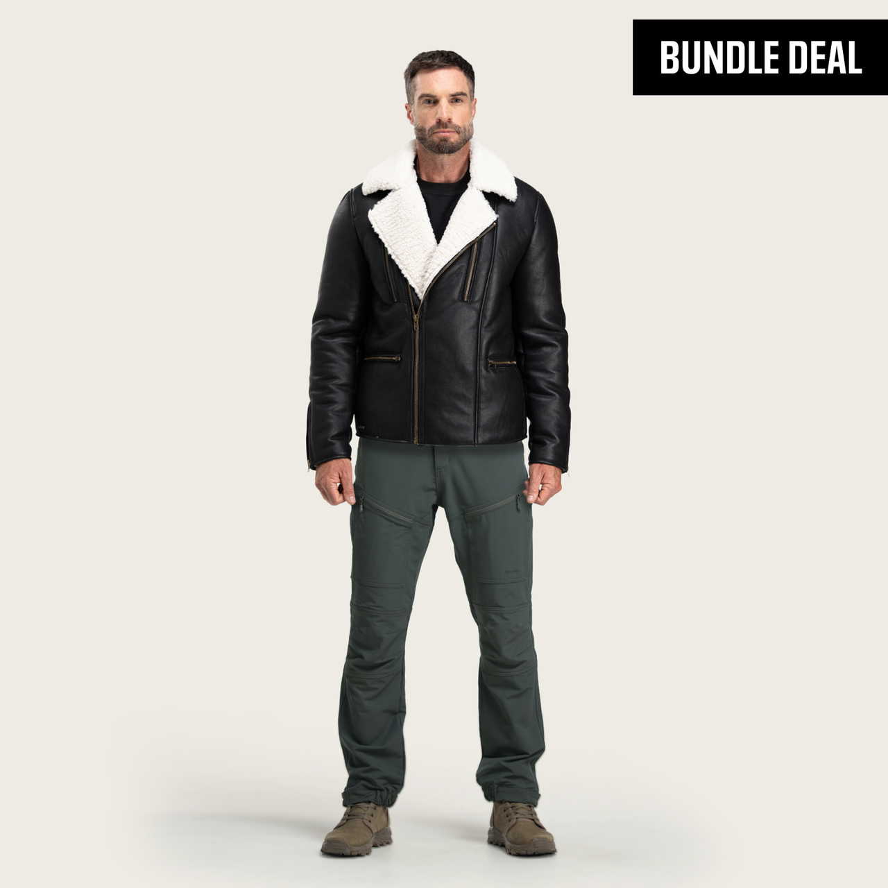 Aviator Jacket + BÆRSkin Cargo Pants