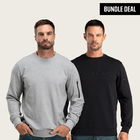 Cotton Crew Neck Sweatshirt + Papa Baer Sweatshirt
