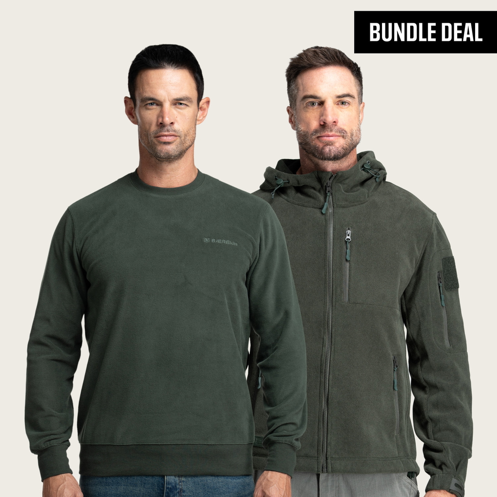 BÆRSkin Fleece Crewneck Sweatshirt + BÆRSkin Tactical Hoodie 4.0