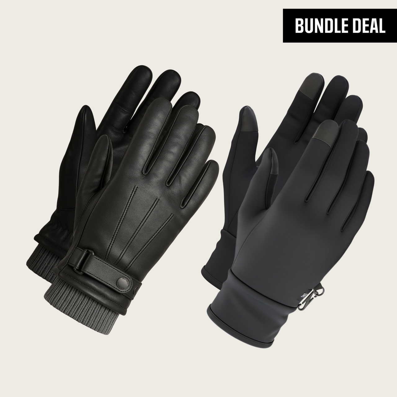 BÆRSkin Merino Leather Gloves + BÆRSkin Tech Liner Gloves