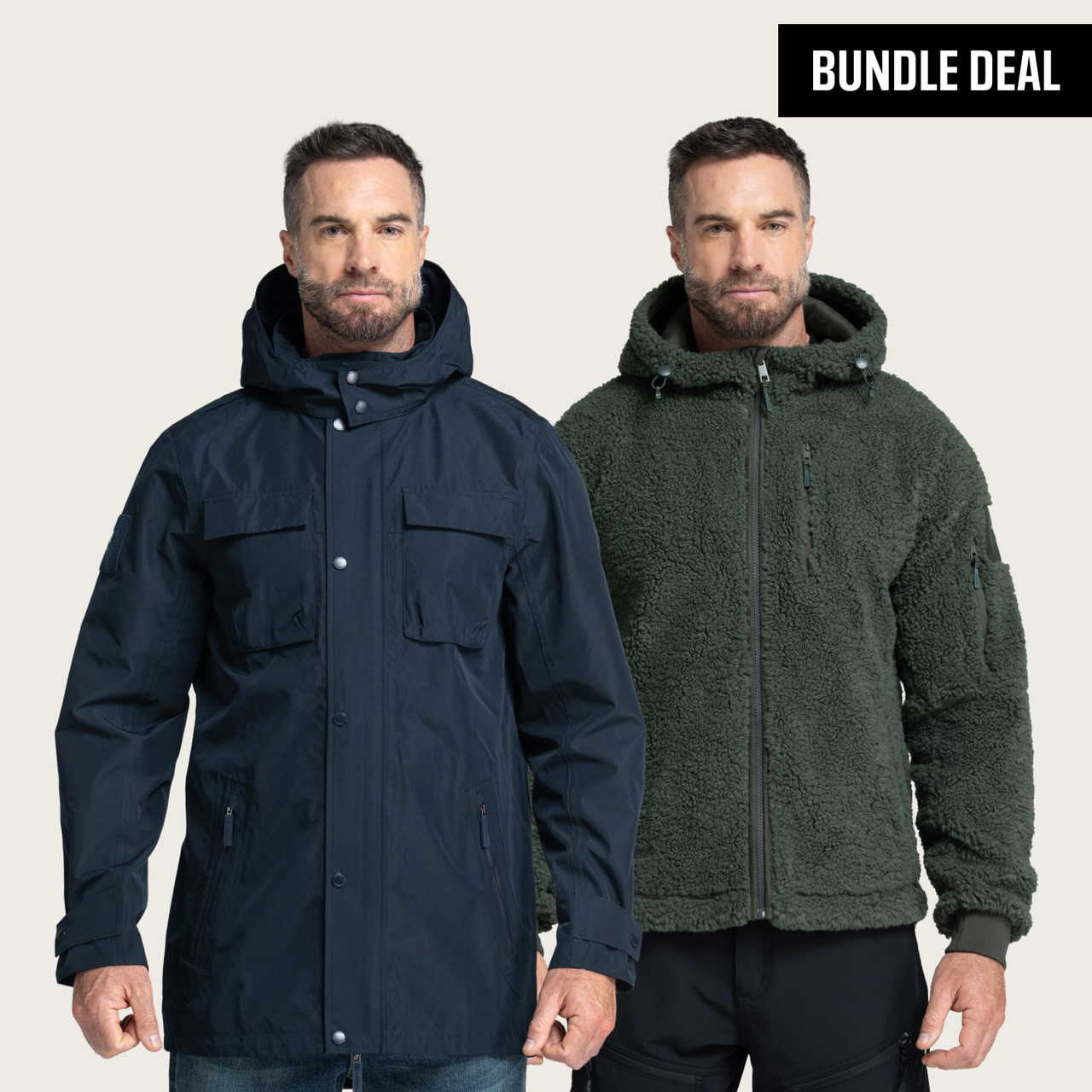 BÆR-Kit Waterproof Parka + Sherpa  Hoodie (3-in-1)