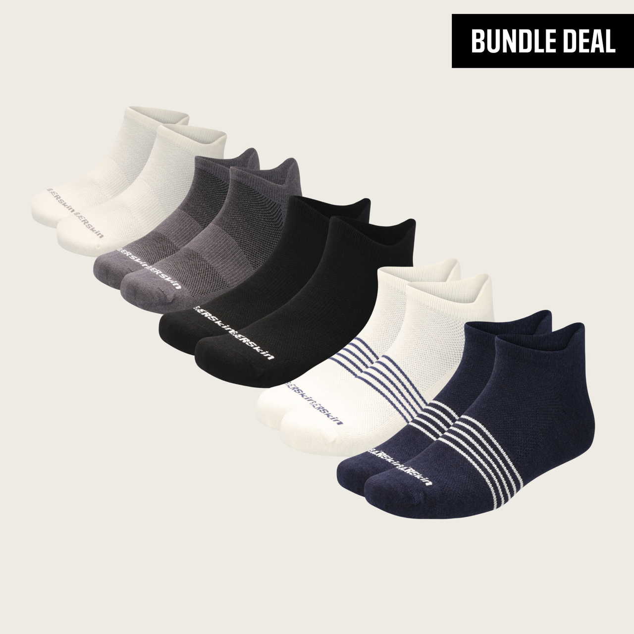Merino Wool Ankle Tab Socks (5 Pack)