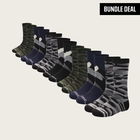 Merino Wool Design Long Crew Sock (7 Pack)