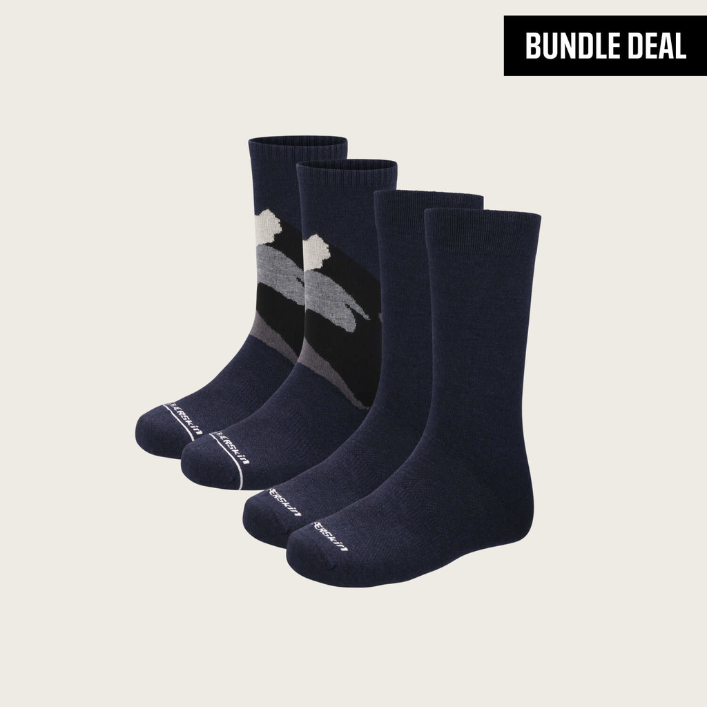 Merino Wool Long Crew Sock (2 Pack)