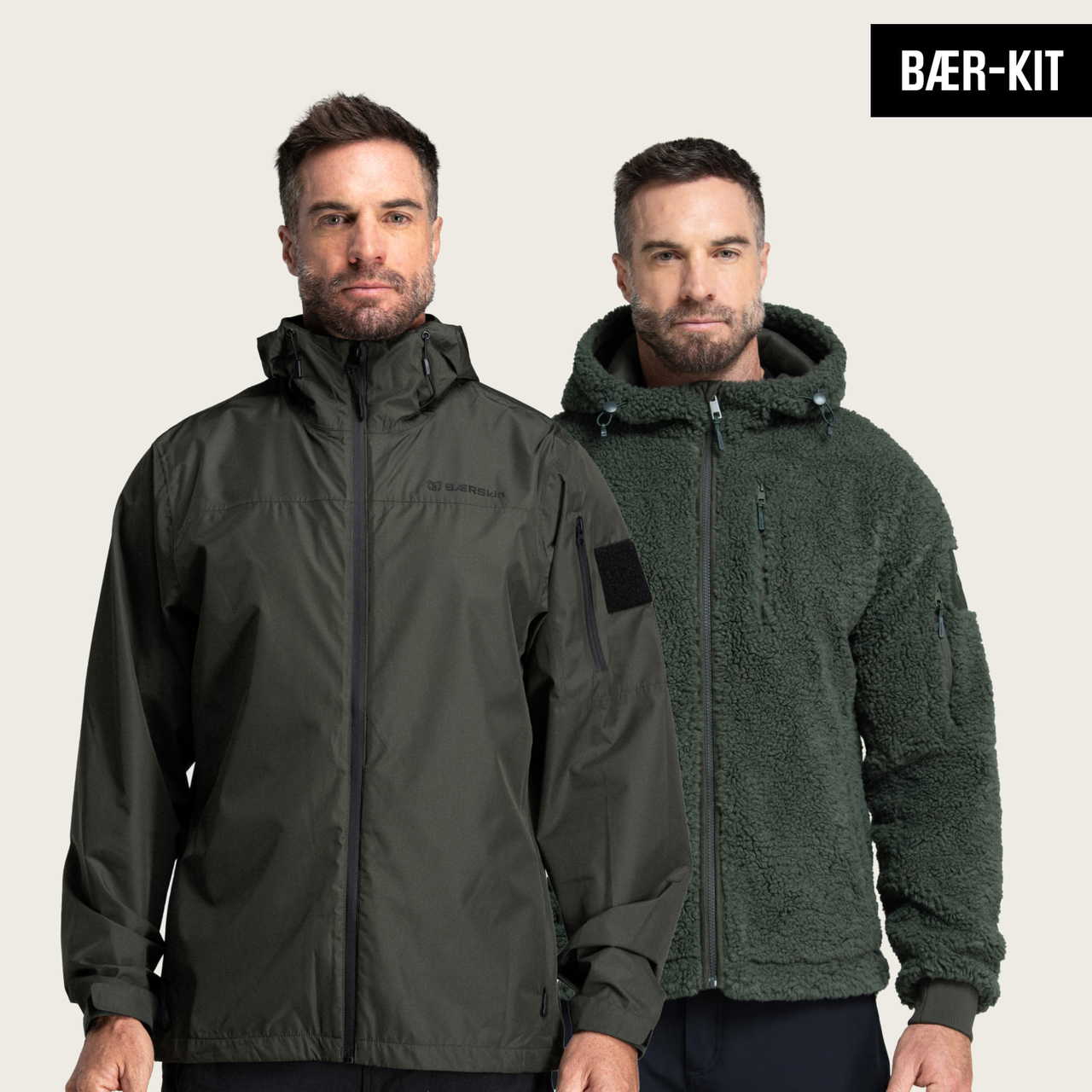 BÆR-Kit Rain Jacket + Sherpa  Hoodie (3-in-1)