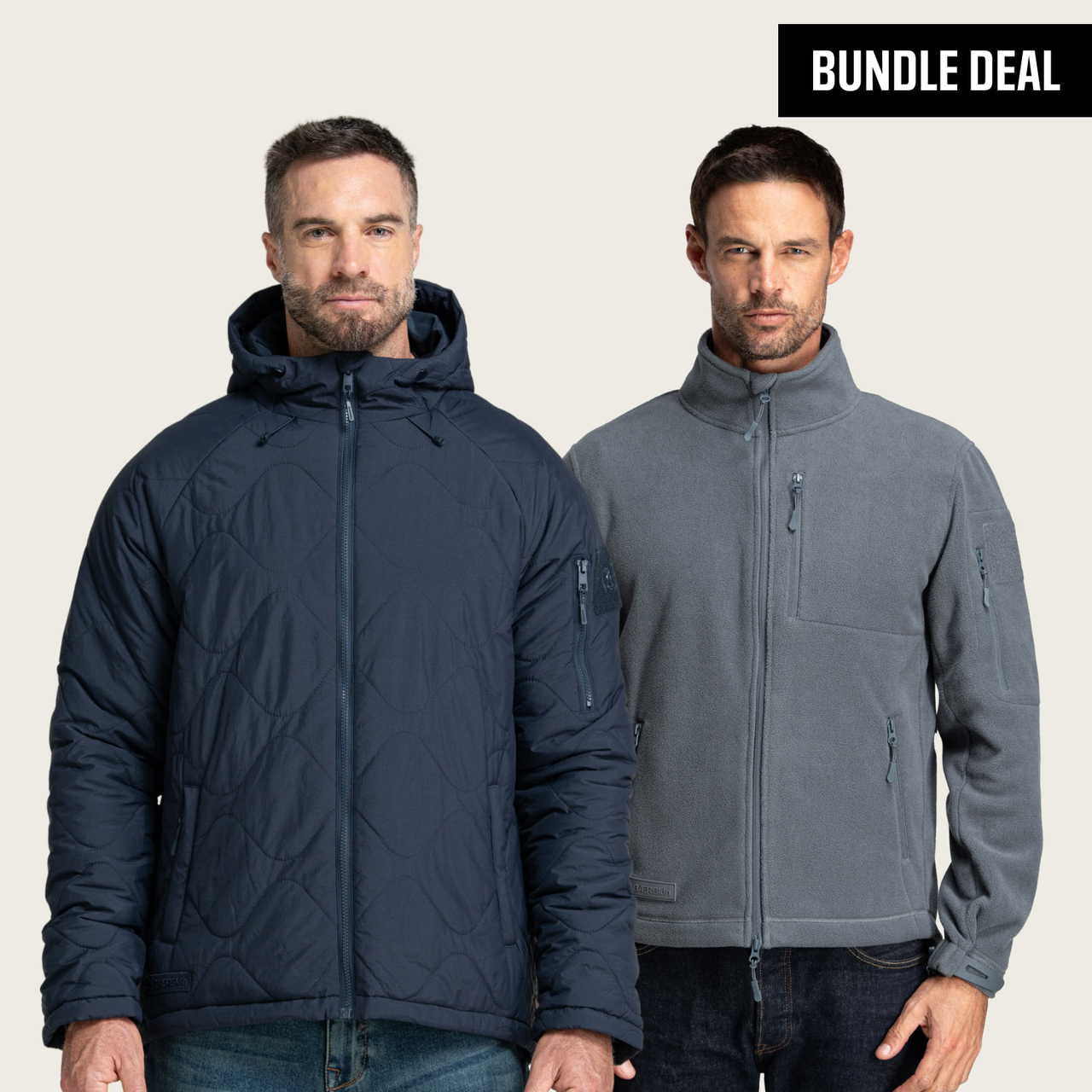 BÆRSkin Ranger Quilted Hoodie + BÆRSkin Tactical Fleece Jacket