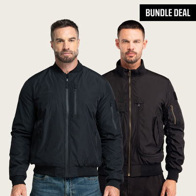 Reversible Bomber Jacket + Bomber Jacket