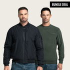 Reversible Bomber Jacket + BÆRSkin Fleece Crewneck Sweatshirt