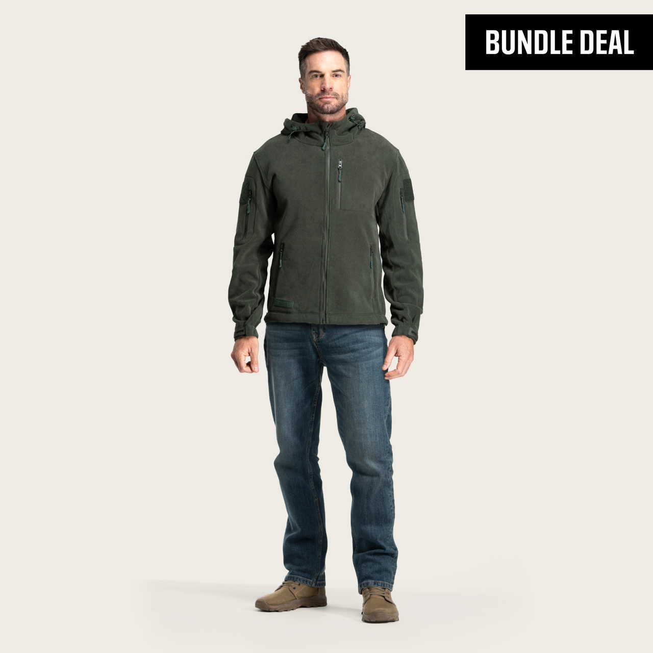 Straight Leg Jeans + BÆRSkin Tactical Hoodie 4.0