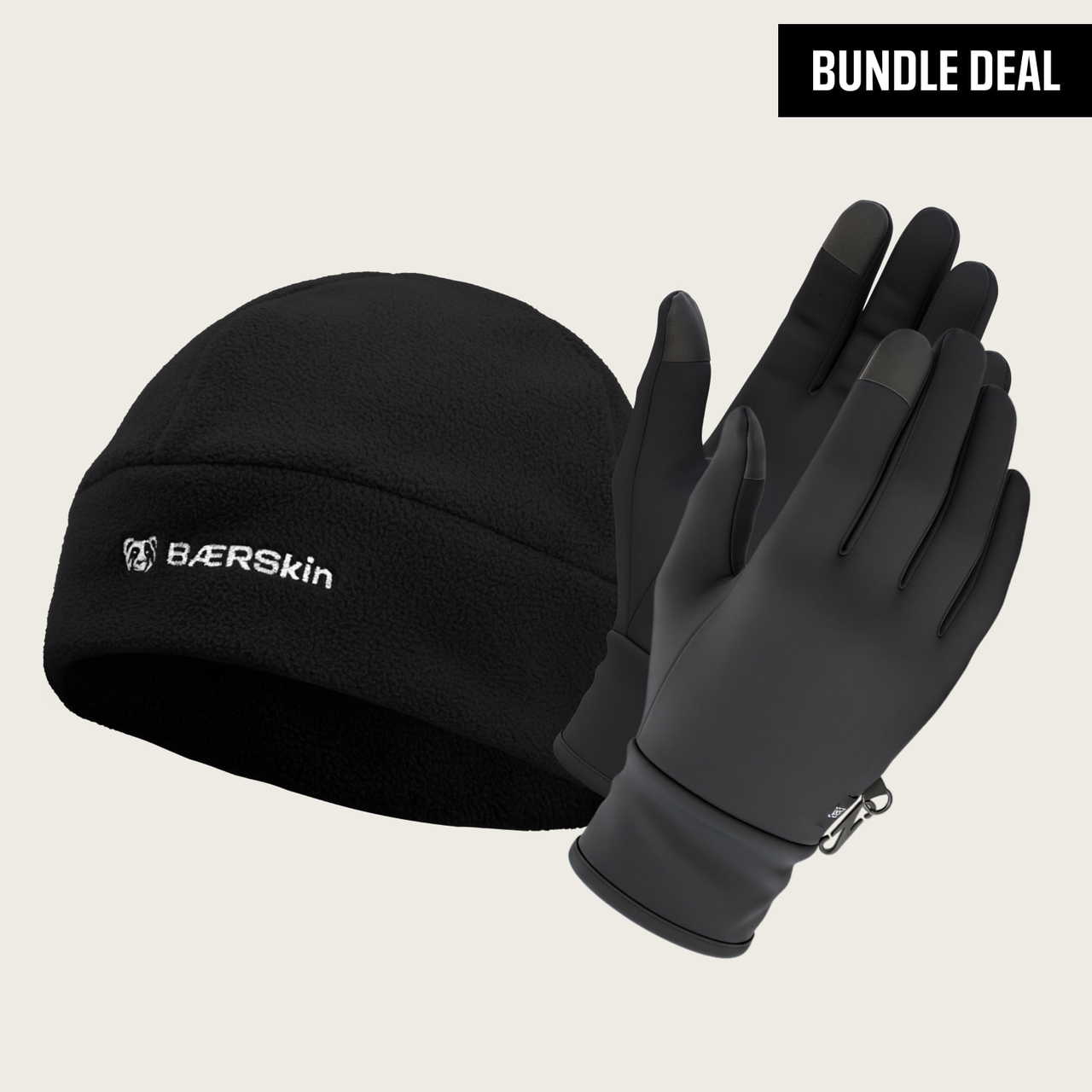 BÆRSkin Tech Liner Gloves + BÆRSkin Fleece Beanie