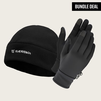 BÆRSkin Tech Liner Gloves + BÆRSkin Fleece Beanie