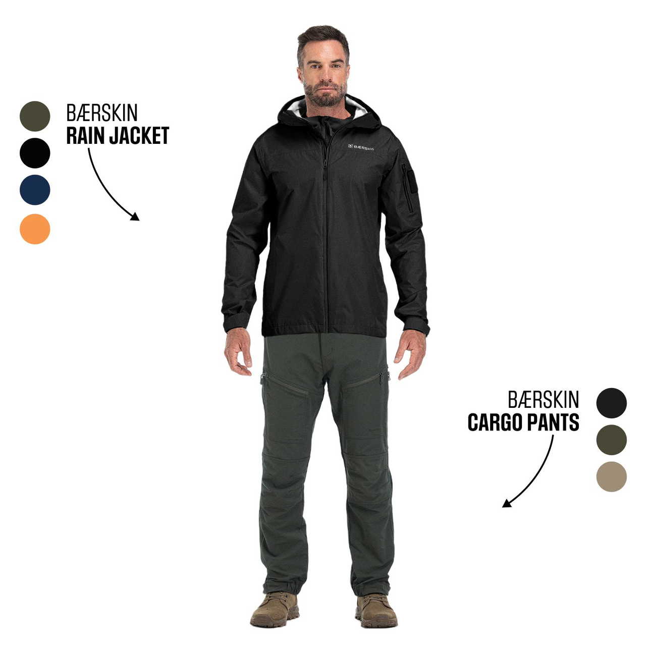 BÆRSkin Cargo Pants + Rain Jacket 2.0