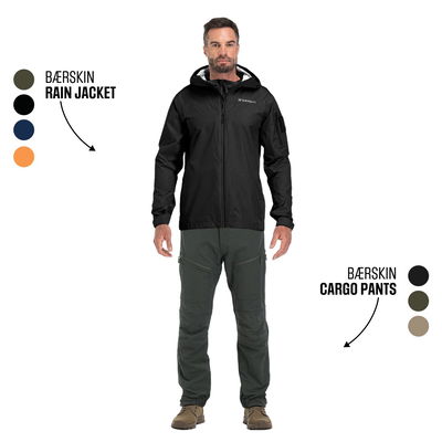 BÆRSkin Cargo Pants + Rain Jacket 2.0