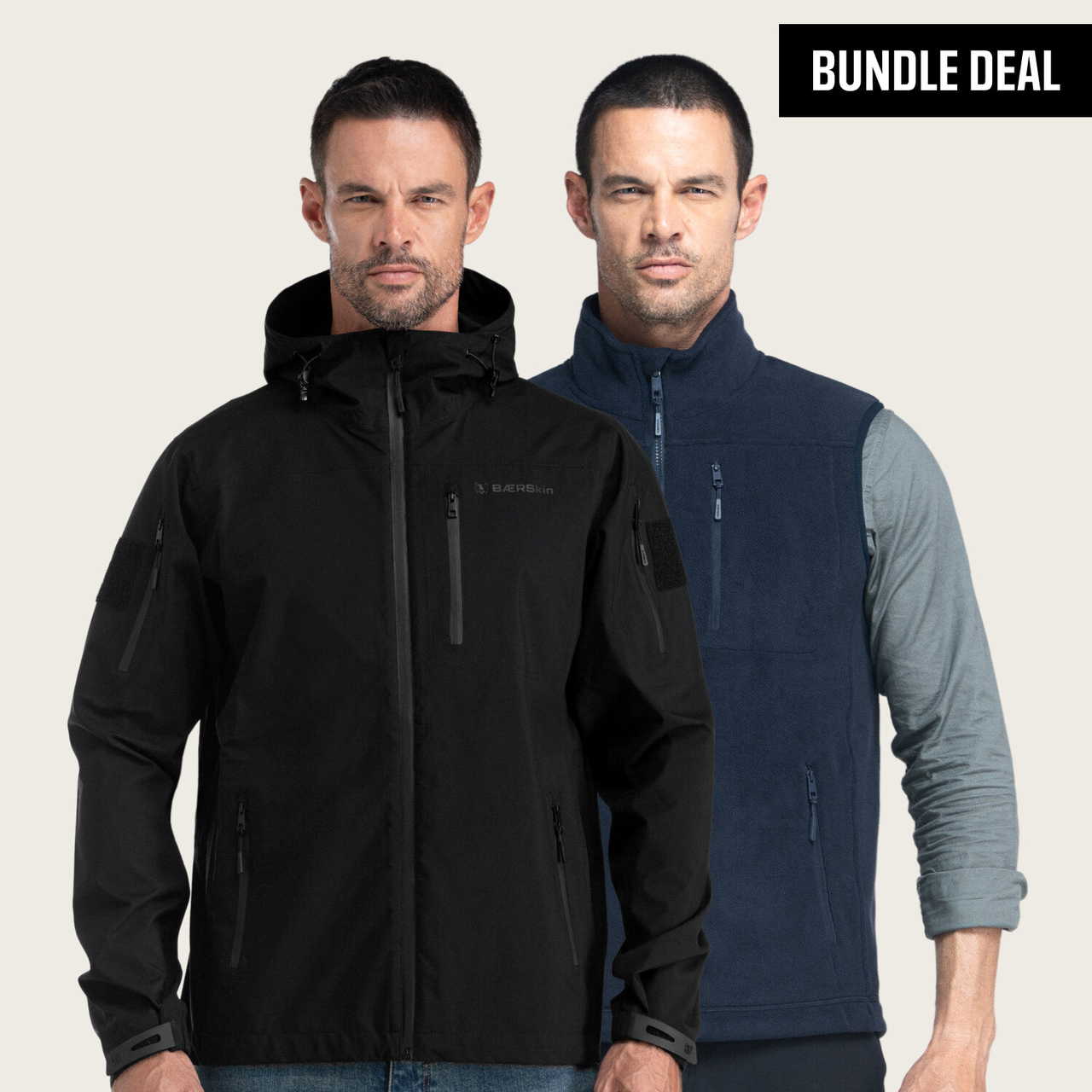 BÆRSkin 3L Stormshell Jacket + BÆRSkin Tactical Fleece Vest 4.0