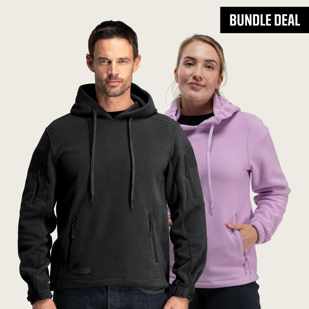 BÆRSkin His & Hers Pullover Fleece Hoodie