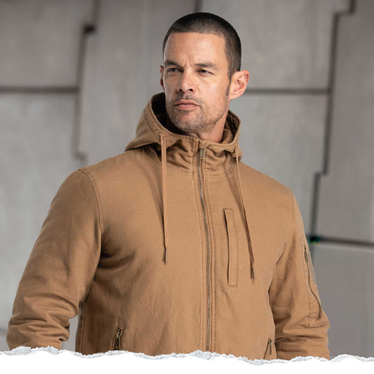 Here's why eveyones needs BÆRSkin Canvas Bomber Hoodie.