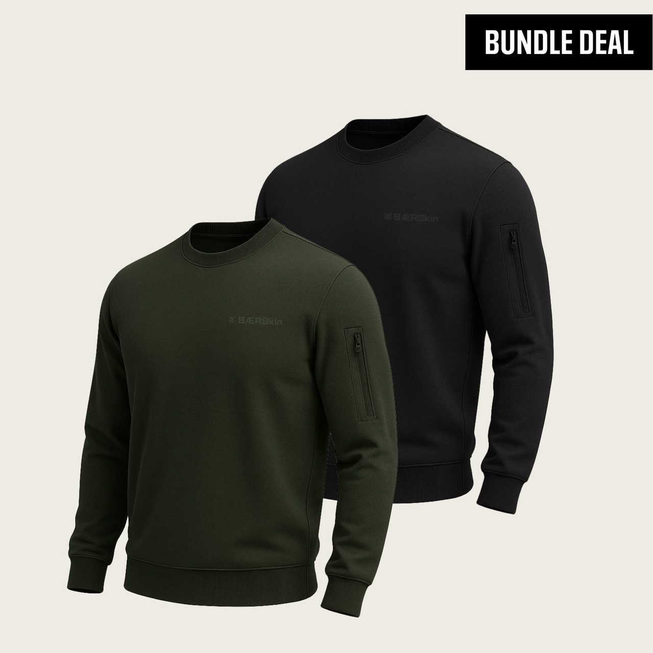Cotton Crew Neck Sweatshirt (2 Pack)