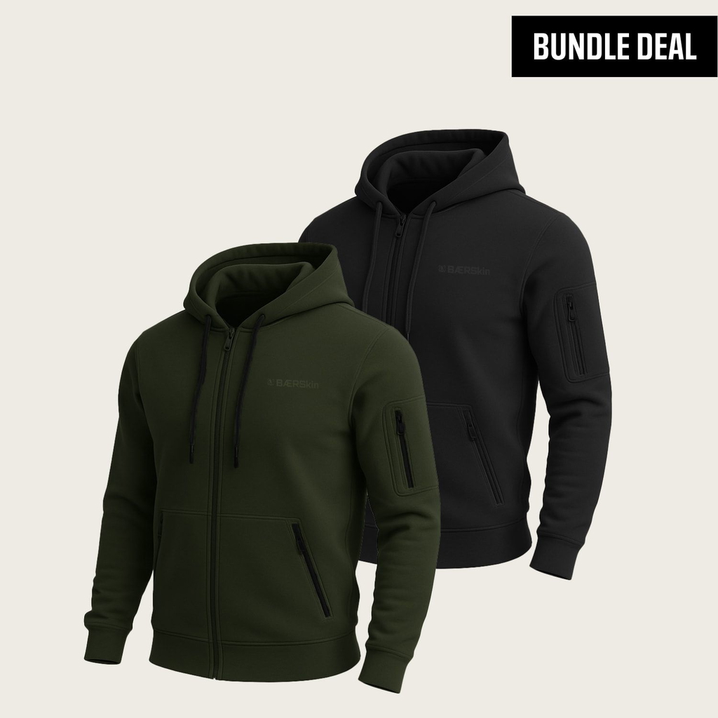 Cotton Full Zip Hoodie (2 Pack)