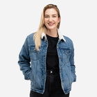 Sherpa-Lined Denim Trucker Jacket Women