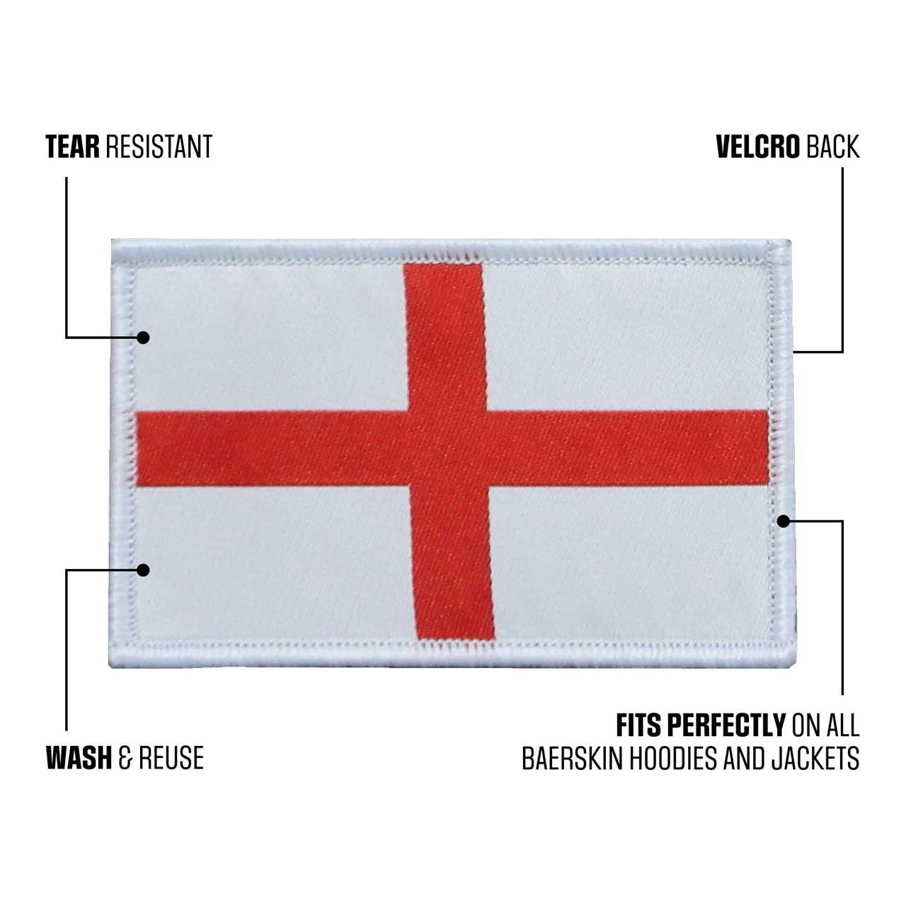 Add Some English Pride to Your Velcro Patch
