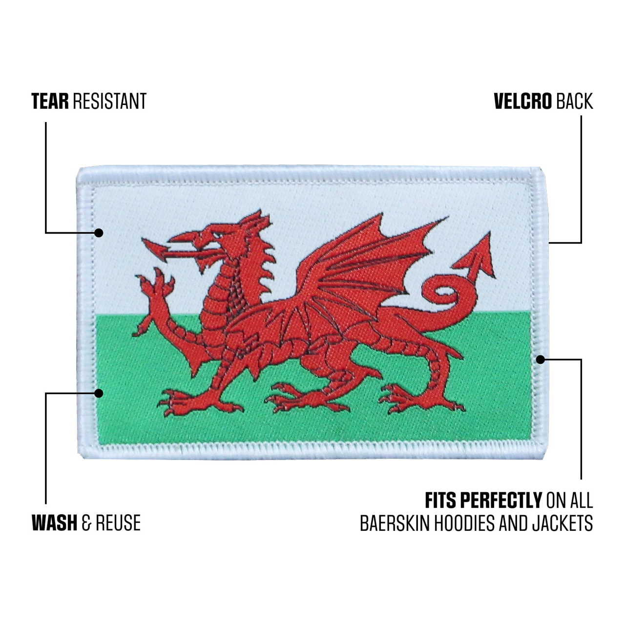 Add Some Welsh Pride to Your Velcro Patch