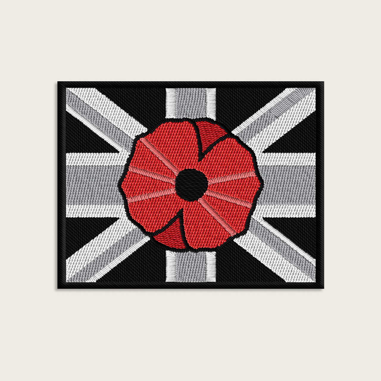 Poppy Flag Velcro Patch