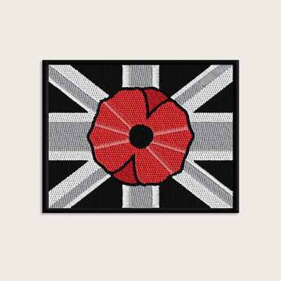 Poppy Flag Velcro Patch